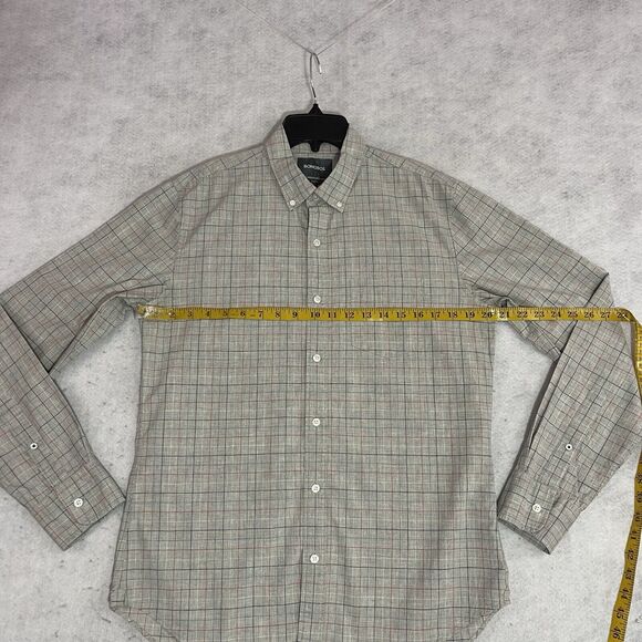 Bonobos Button Down Shirt Mens Medium Slim Fit Plaid Multicolor Long Sleeve - Picture 5 of 10